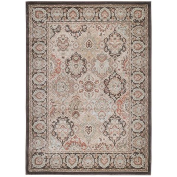 Radici 3802-0012-BROWN Garda Rectangular Oriental Rugs, Brown - 7 ft. 10 in. x 10 ft. 6 in. 3802/0012/BROWN